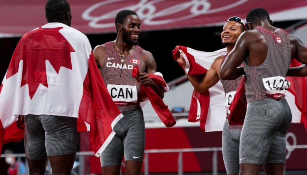 Canada men take 4x100m relay gold In Paris 2024