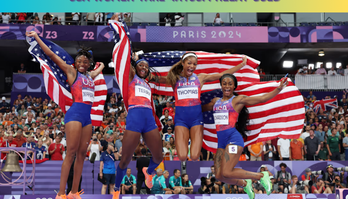 How the USA Women’s Relay Team Claimed Gold in the 4x100m at the Olympics