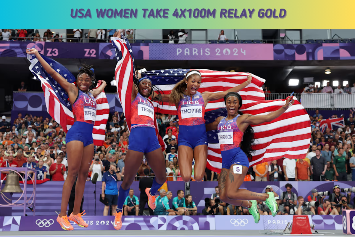 How the USA Women’s Relay Team Claimed Gold in the 4x100m at the Olympics